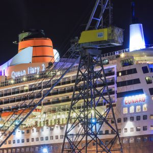 Le Queen Mary de nuit