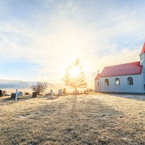 Soleil rasant à Glaumbær