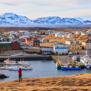 Touriste à Stykkishólmur
